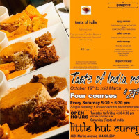 Little Hut Curry menu