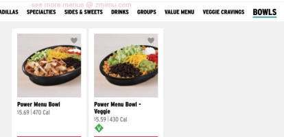 Taco Bell menu