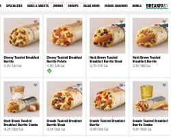 Taco Bell menu