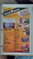 Wok Box menu