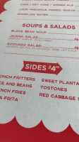 La Cubana menu