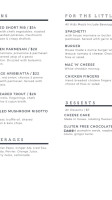 The Loon Lakefield menu