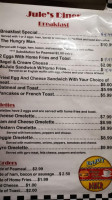 Jules Diner menu