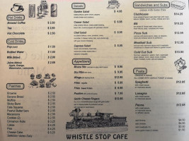 Whistle Stop Cafe menu