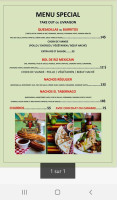 El Tabernaco menu