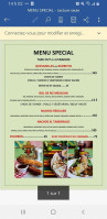 El Tabernaco menu