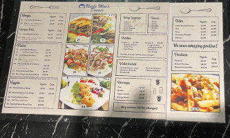 Uncle Moe's Donairs Falafels menu