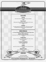 Artista Pizzeria menu