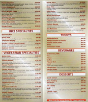 Trio Restaurant menu