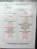 Restaurant Le Bateau menu