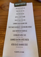 Coast Mountain Brewing menu