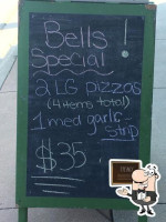 Bells Pizza More menu