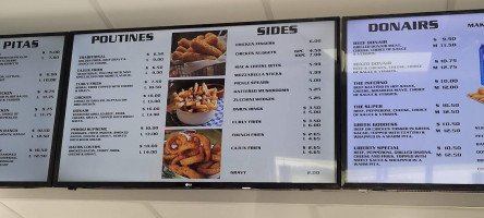 Liberty Subs & Donairs menu