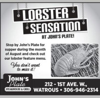 John's Plate menu