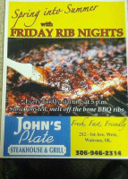 John's Plate menu