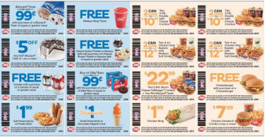 Dairy Queen Grill Chill menu