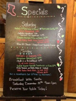 Paint Lake Lodge menu