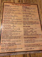 The Village Pizzeria menu