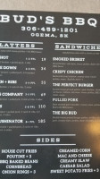 Bud's Bbq menu