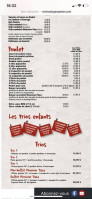 Restaurant Monsieur Pizza menu