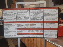 Tim Hortons menu