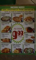 Pizza Prevost menu