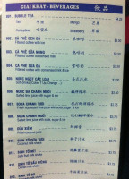 Pho Ngon menu