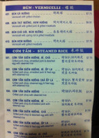 Pho Ngon menu