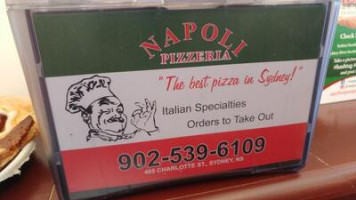 Napoli Pizzeria menu