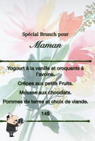 A La Claire Fontaine De Beebe menu