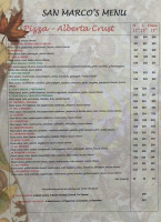 Osteria San Marco menu