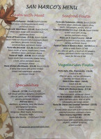 Osteria San Marco menu