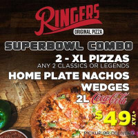 Ringers Original Pizza menu