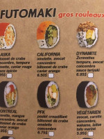 Maki Maki Sushi menu