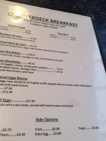 Quarterdeck Restaurant and Pub menu