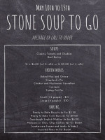 Stone Soup Cafe menu