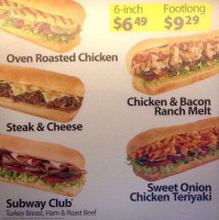 Subway menu