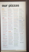 Panago Pizza menu