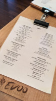 Evoo Greek Kitchen Ltd menu