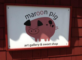 The Maroon Pig Art Gallery and Sweet Shop logo