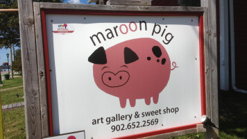 The Maroon Pig Art Gallery and Sweet Shop outside