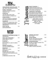 Grad House Cafe menu