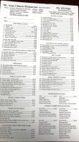 Ste. Anne Chinese menu