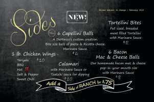 De Minico's menu