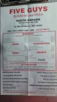 Five Guys menu