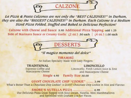 La Pizza & Pasta menu