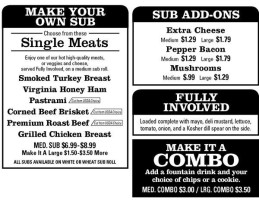 Firehouse Subs London Wellington South menu
