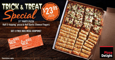 Pizza Delight menu