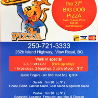 Top Dog Pizza menu