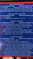 Top Dog Pizza menu